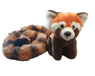 Obrázek z Panda červená plyš 14cm dlouhý ocas 